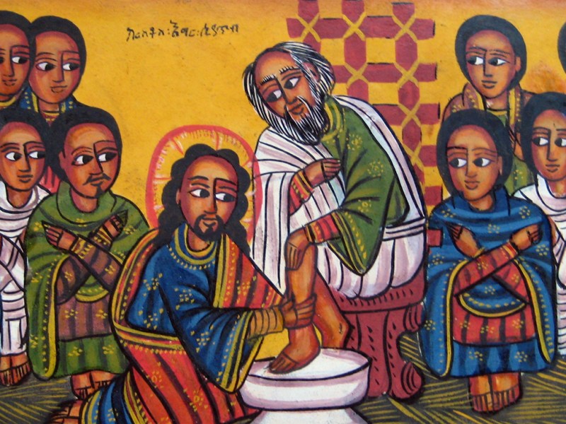 Jesus washes his disciples&nbsp;feet